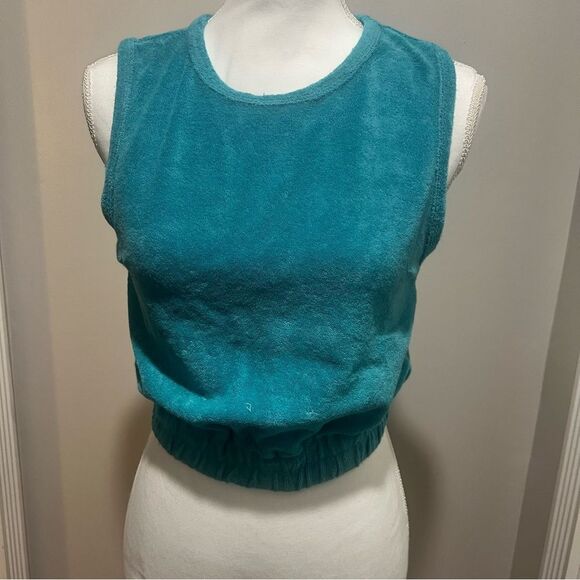 NWT Monrow terry cloth sleeveless tank top women's size xxs - Picture 4 of 11